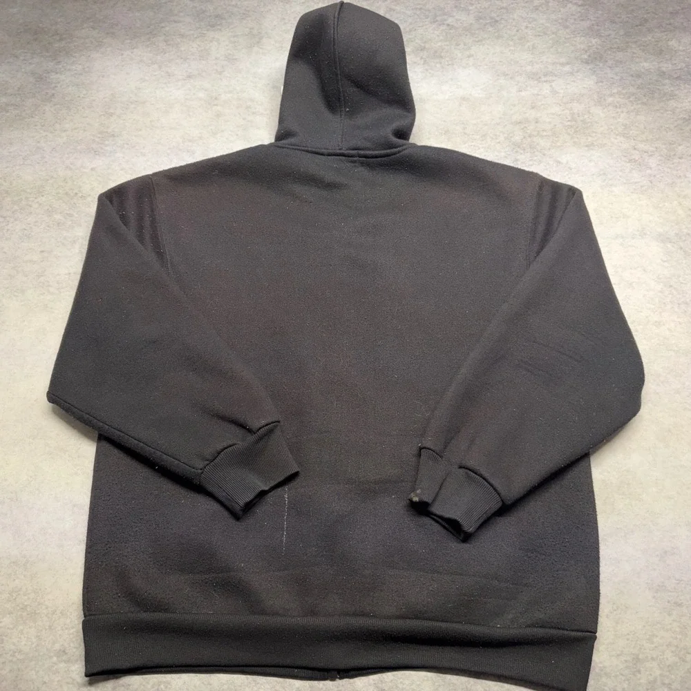 The North Face Full Zip Hoodie Mens XL Black Embroidered Logo Sweatshirt Outdoor